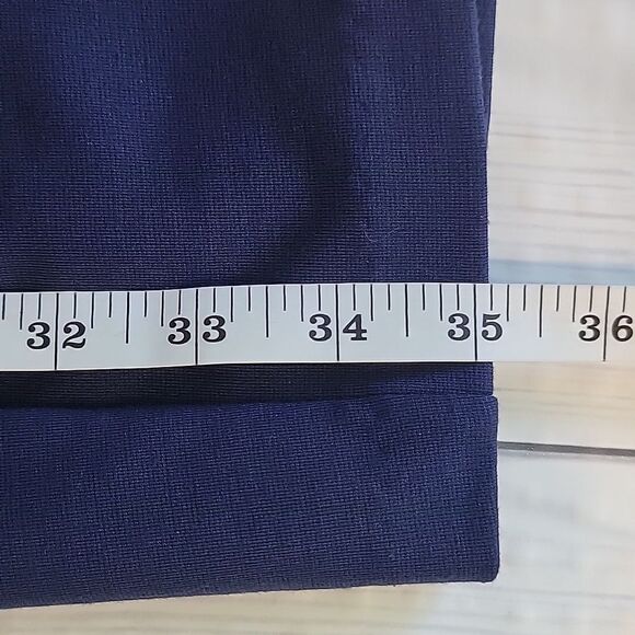 Jennifer Lopez pencil midi dress in navy blue Women's Size 12 - Picture 12 of 12